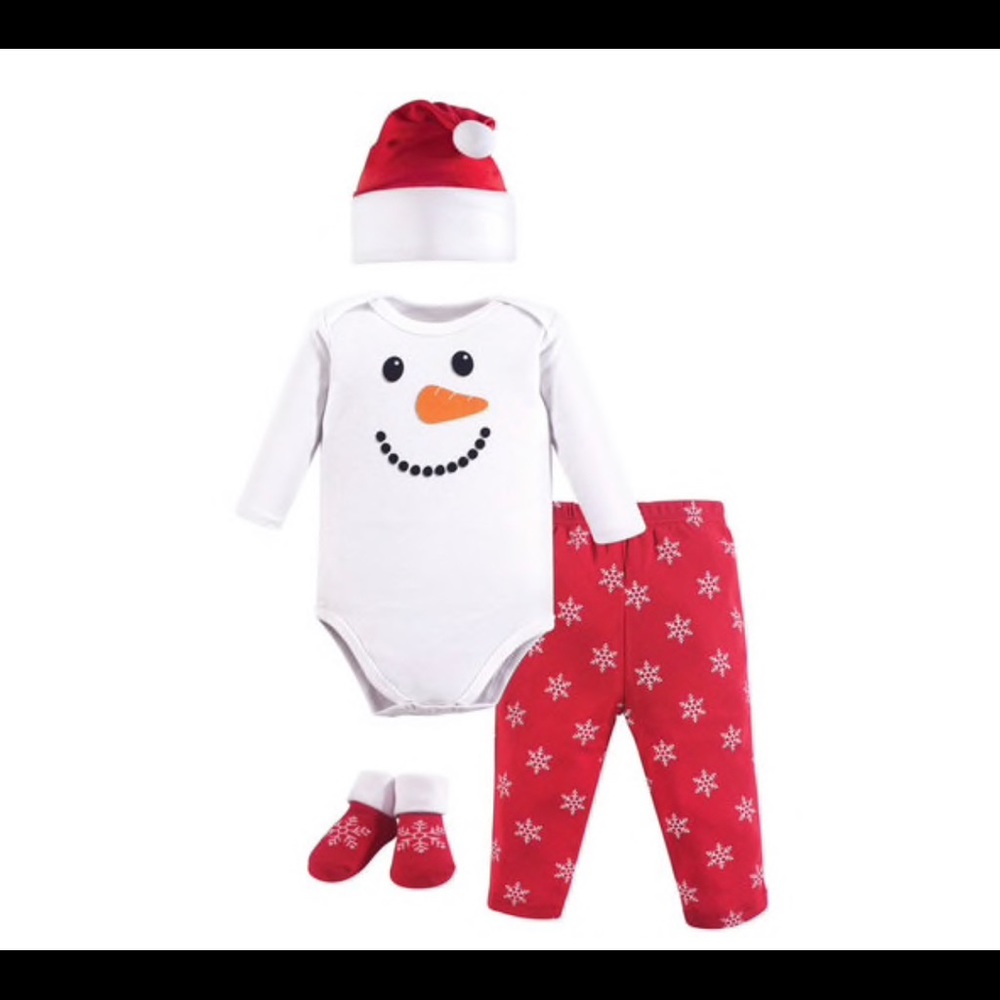 🎄Holiday Clothing Gift Set, 4-Piece, Snowman